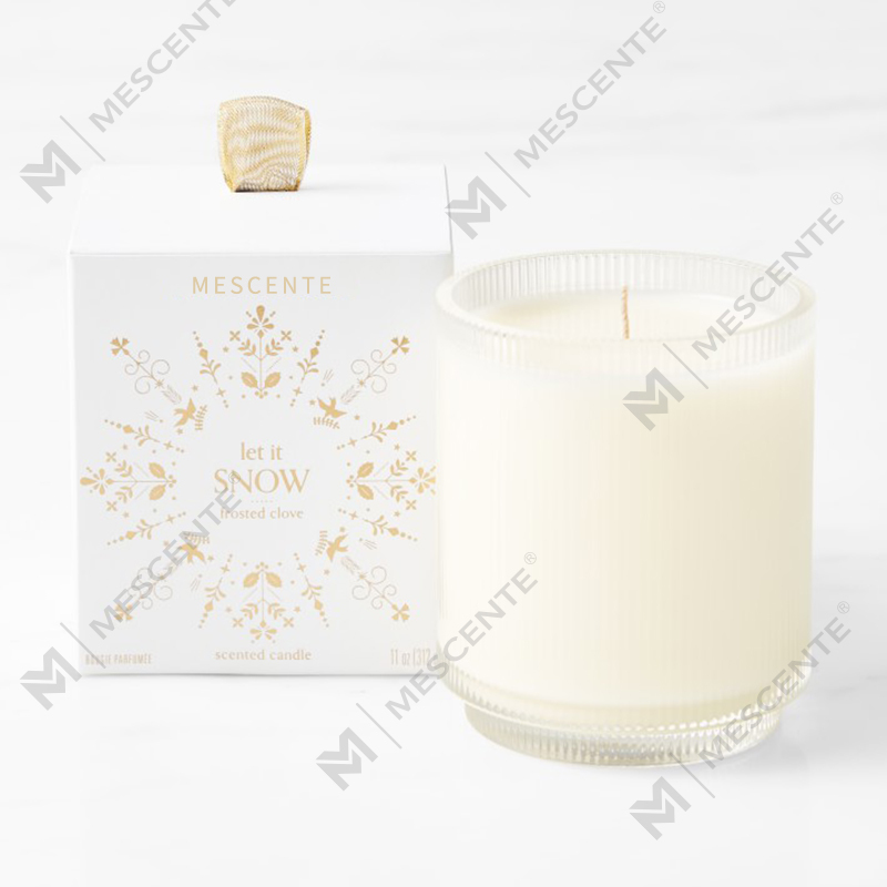 M&Scent Custom Made Logo Hjemmelavet Organic Clarity Duftende Sojalys Private Label i glaskrukke