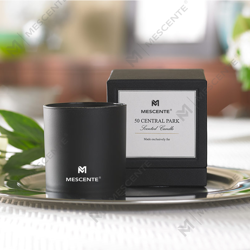 M&S duft Engros Luksus Private Label Chrome Mand Aromaterapi stearinlys 22 Oz med krystaller indeni