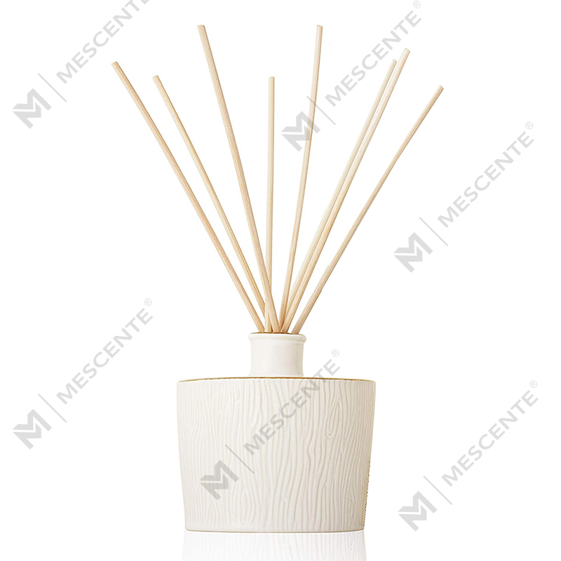 M&Scent Engros Luksus Glasflaske Stik Fiber Rund Træskrue Aroma Reed Diffuser Gavesæt