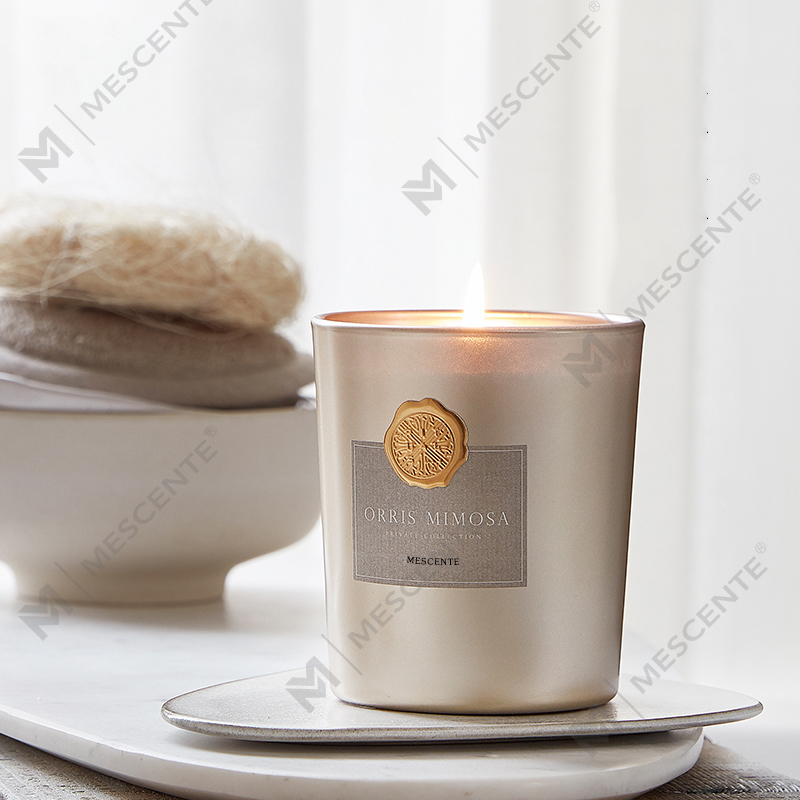 M&Scent luksuriøse private label dekorative glaskrukker duftende sojavokslys