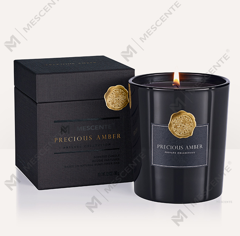 M&Scent luksuriøse private label dekorative glaskrukker duftende sojavokslys