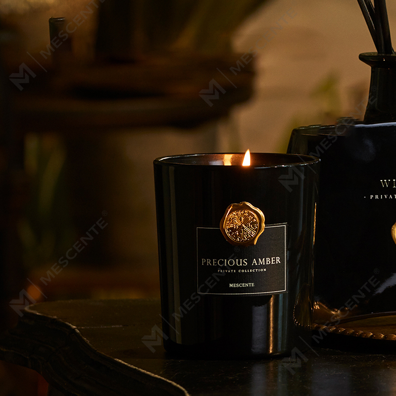 M&Scent luksuriøse private label dekorative glaskrukker duftende sojavokslys