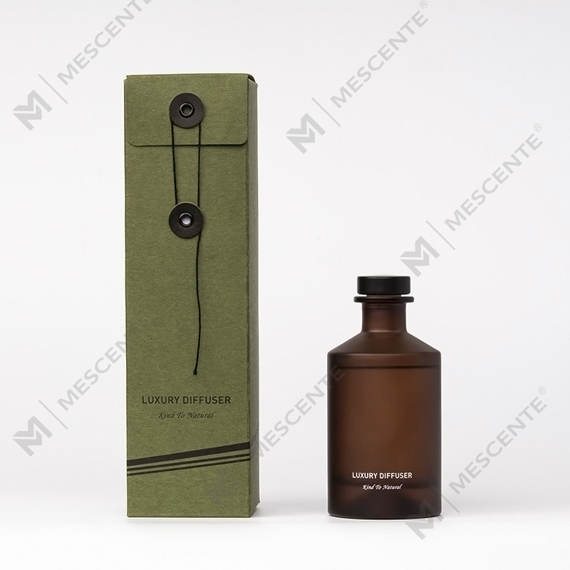 M&Scent Custom Luksus Frosted Glasflaske Hjem æterisk olie Reed Diffuser