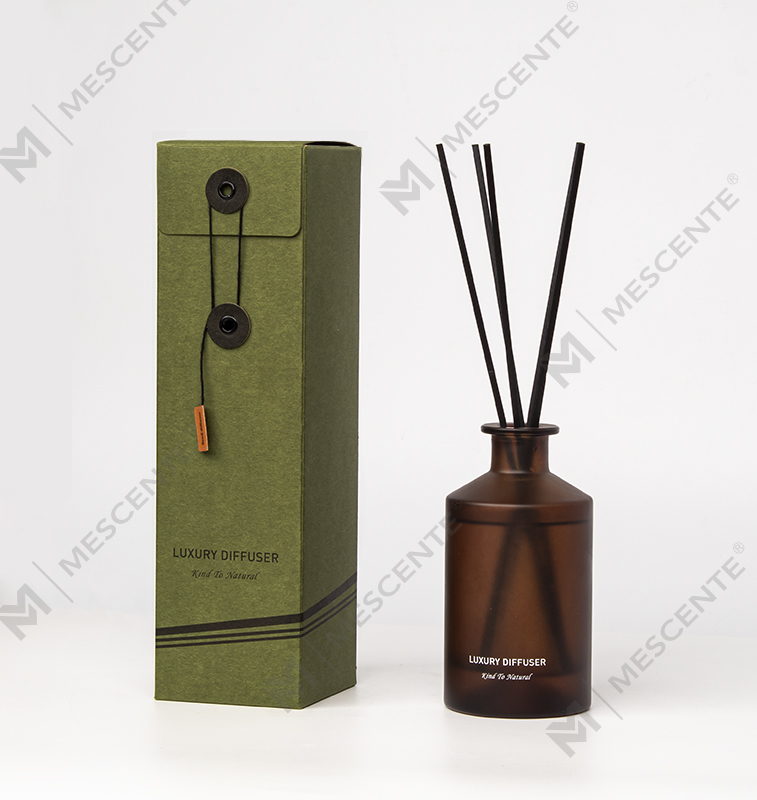 M&Scent Custom Luksus Frosted Glasflaske Hjem æterisk olie Reed Diffuser