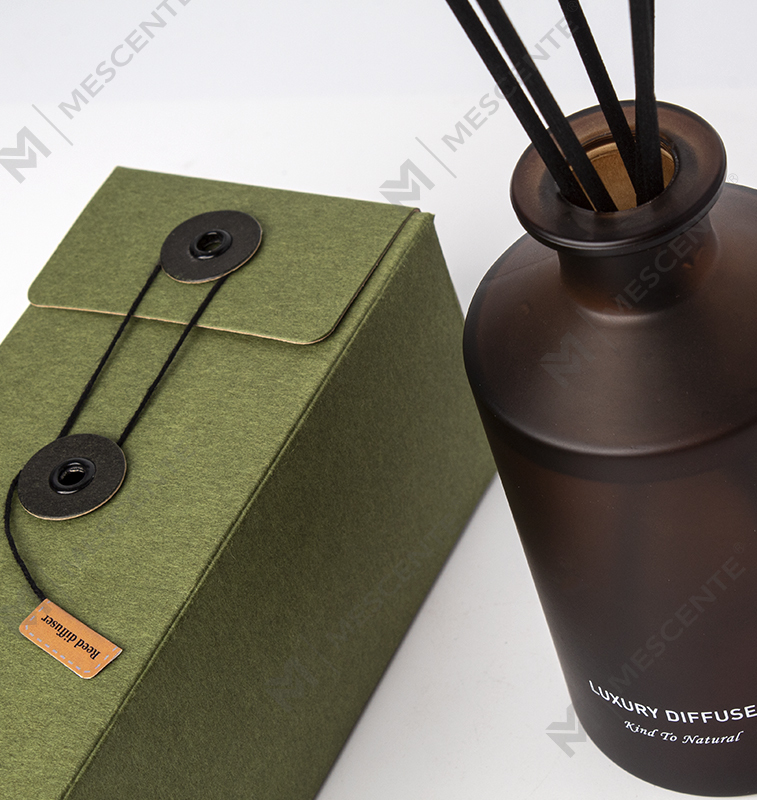 M&Scent Custom Luksus Frosted Glasflaske Hjem æterisk olie Reed Diffuser