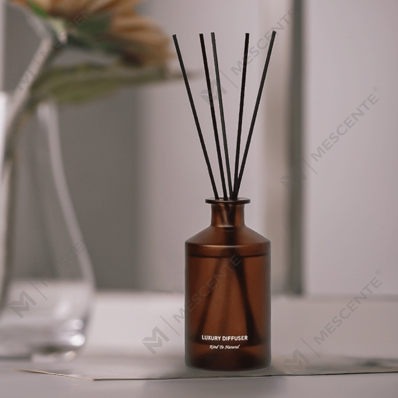 M&Scent Custom Luksus Frosted Glasflaske Hjem æterisk olie Reed Diffuser