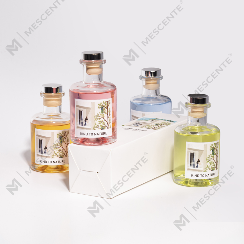 M&Scent Luxury 200 ml tilpasset hvid flaske træpinde rørspreder med æske