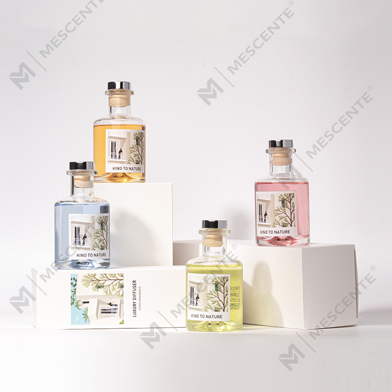M&Scent luksus dekorativ stor flaske æterisk olie rørspreder med tørrede blomster gavesæt