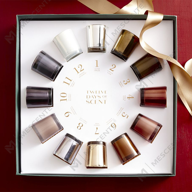 M&Scent Luxury Custom Jar Home Duft Juleduftende sojavokslys med låg