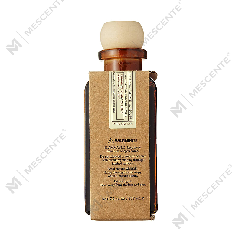 M&Scent Luxury Custom Large Rose Gold Glasflaske Blomst Private Label Liquid Reed Diffuser med gaveæske