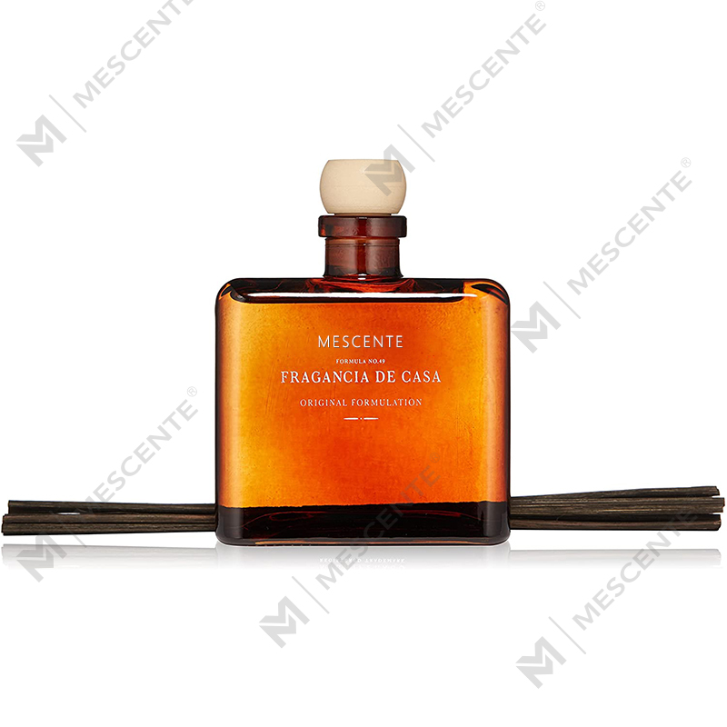 M&Scent Luxury Custom Large Rose Gold Glasflaske Blomst Private Label Liquid Reed Diffuser med gaveæske
