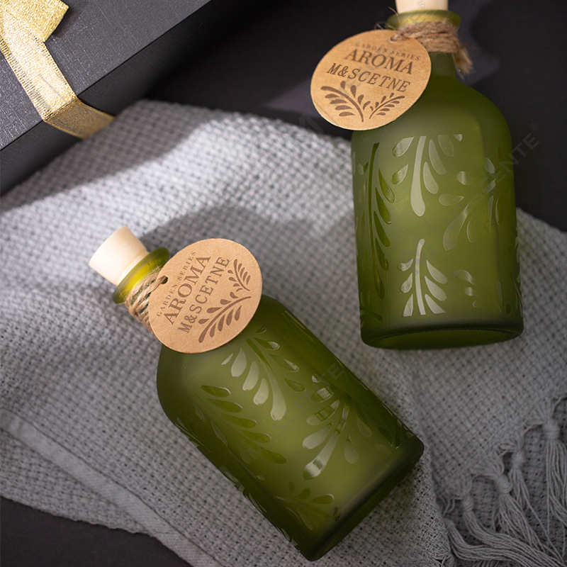 M&Scent Luxury Custom Private Label glasflaske Flower Liquid Reed Diffuser med gaveæske