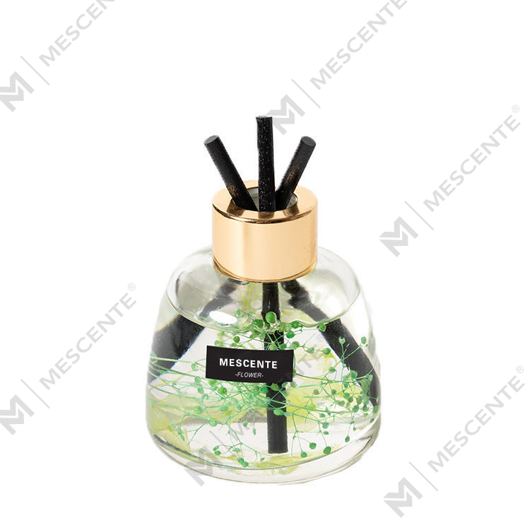 Mini hvid flaske Blomsterparfume Aroma Reed Diffuser Oil, Duft Thailand Reed Diffuser Gavesæt
