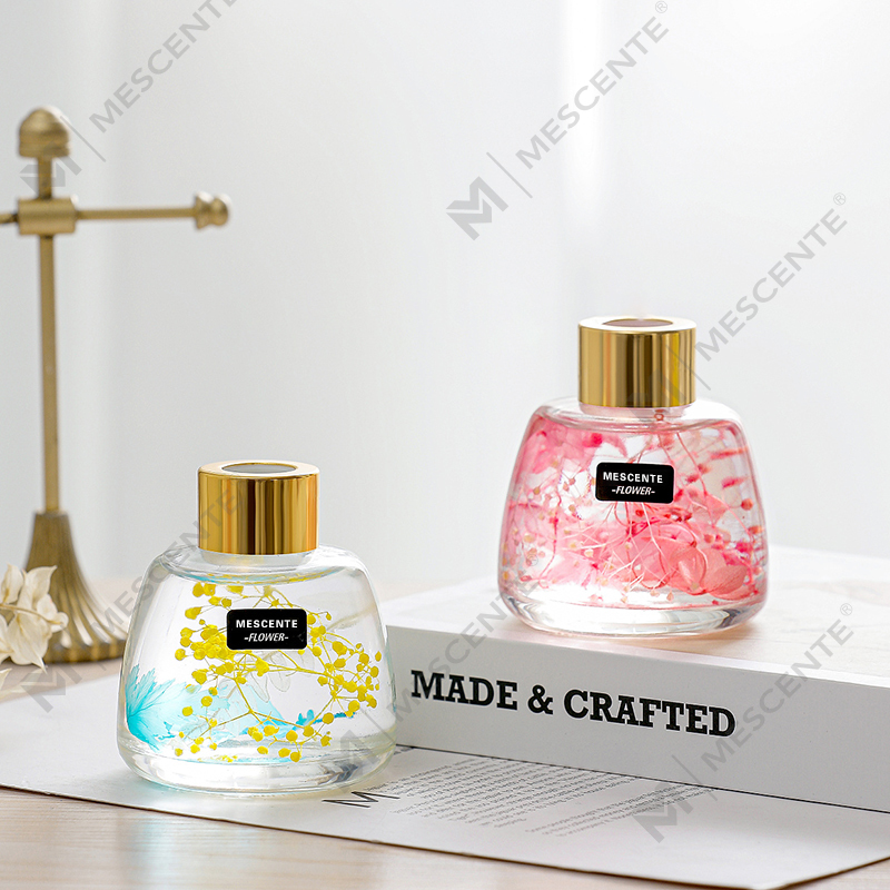 Mini hvid flaske Blomsterparfume Aroma Reed Diffuser Oil, Duft Thailand Reed Diffuser Gavesæt