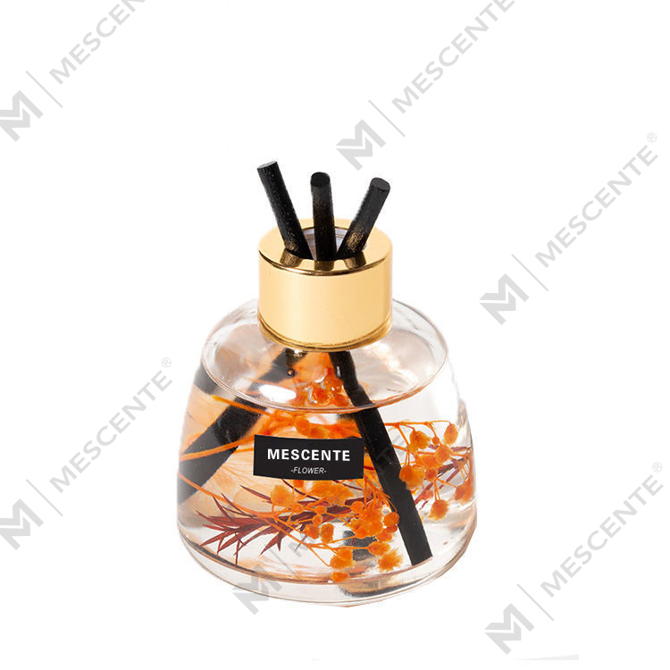 Mini hvid flaske Blomsterparfume Aroma Reed Diffuser Oil, Duft Thailand Reed Diffuser Gavesæt