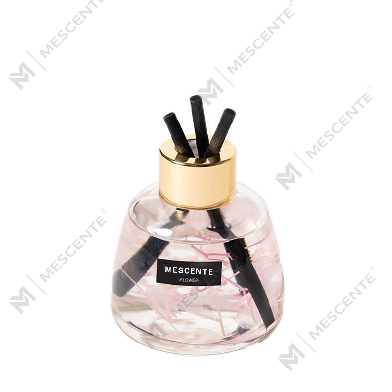 Mini hvid flaske Blomsterparfume Aroma Reed Diffuser Oil, Duft Thailand Reed Diffuser Gavesæt