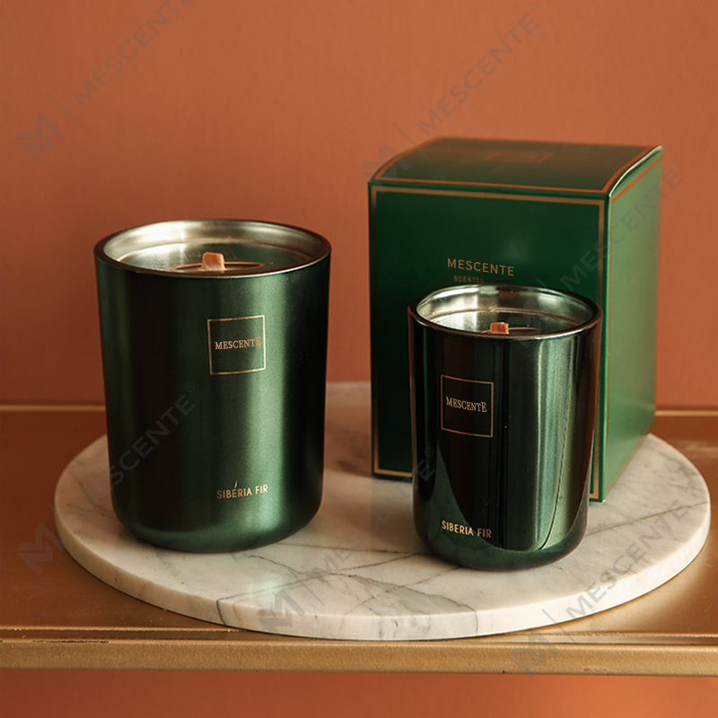 M&Scent Engros Tilpasset Luksus Privat Label Søjle Duftende Sojavoks Træ Væge Aroma Lys
