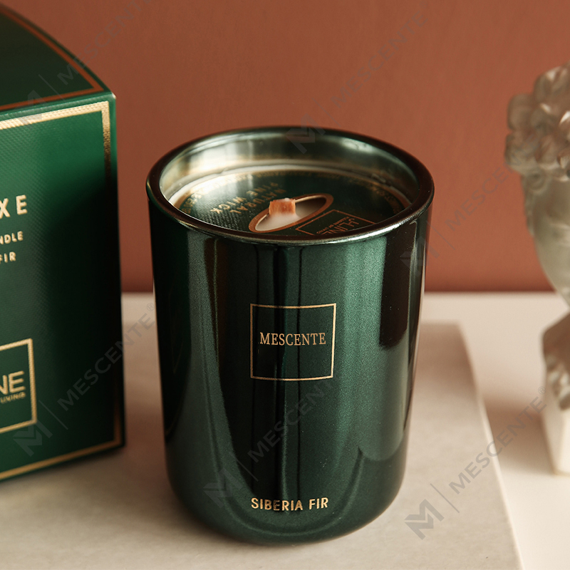 M&Scent Engros Tilpasset Luksus Privat Label Søjle Duftende Sojavoks Træ Væge Aroma Lys