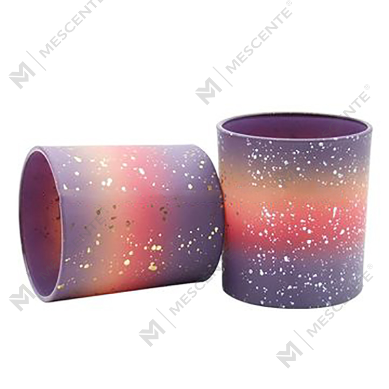 M&Scent Engros Brugerdefinerede tomme Frosted stearinlysglas til stearinlysfremstilling med låg