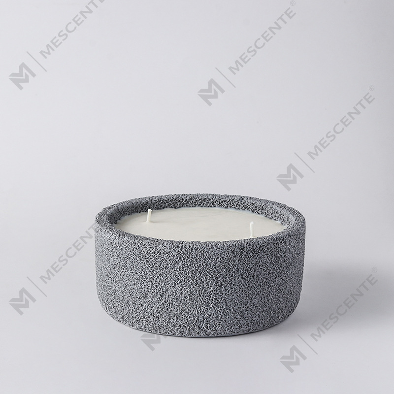 M&Scent luksus håndlavet logo spirituelle søjle stearinlys duftende glas med krystaller, 3 Wick stearinlys