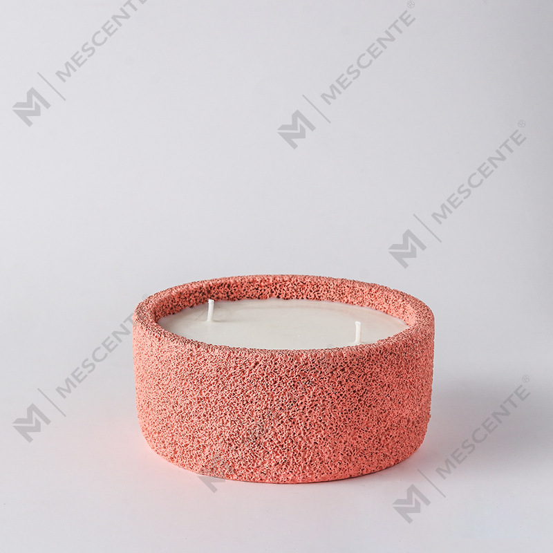 M&Scent luksus håndlavet logo spirituelle søjle stearinlys duftende glas med krystaller, 3 Wick stearinlys