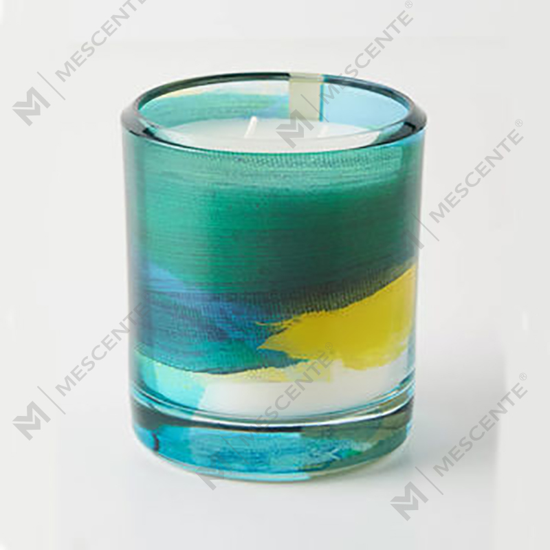 M&Scent Engros Luksus Custom Decoration Private Label Sort Glas Krystal Duftende Sojavokslys