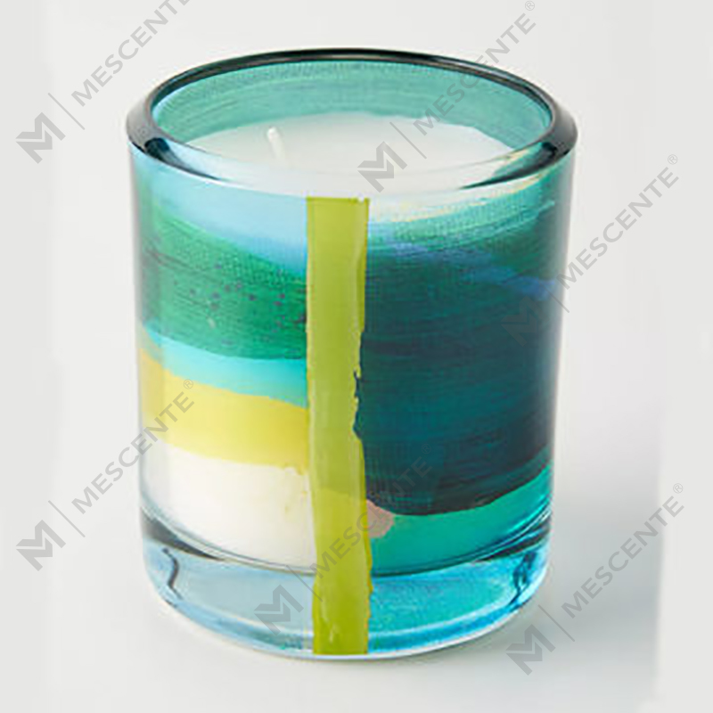 M&Scent Engros Luksus Custom Decoration Private Label Sort Glas Krystal Duftende Sojavokslys