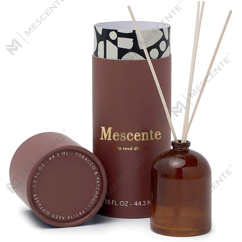 M&Scent Luxury Custom Large Rose Gold Glasflaske Blomst Private Label Liquid Reed Diffuser med gaveæske