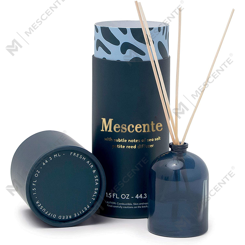 M&Scent Luxury Custom Large Rose Gold Glasflaske Blomst Private Label Liquid Reed Diffuser med gaveæske