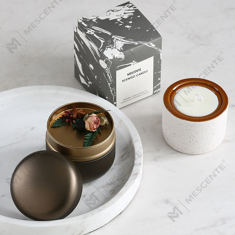 M&Scent Tilpasset dekorativ Luksus Private Label Woodwick duftende sojavokslys