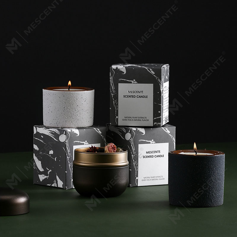 M&Scent Tilpasset dekorativ Luksus Private Label Woodwick duftende sojavokslys