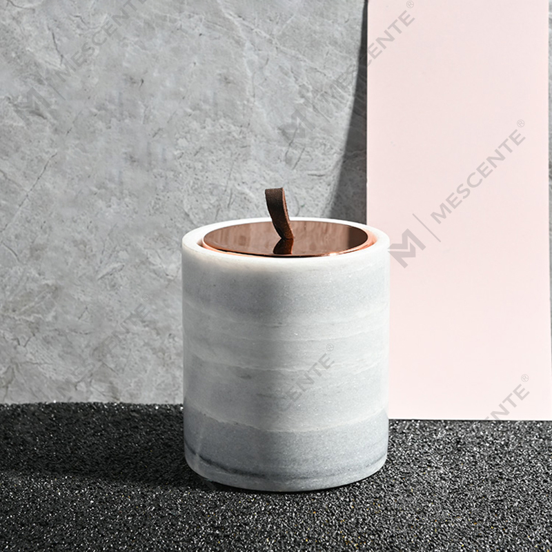 M&Scent Engros Luksus Custom Decoration Private Label Sort Glas Krystal Duftende Sojavokslys