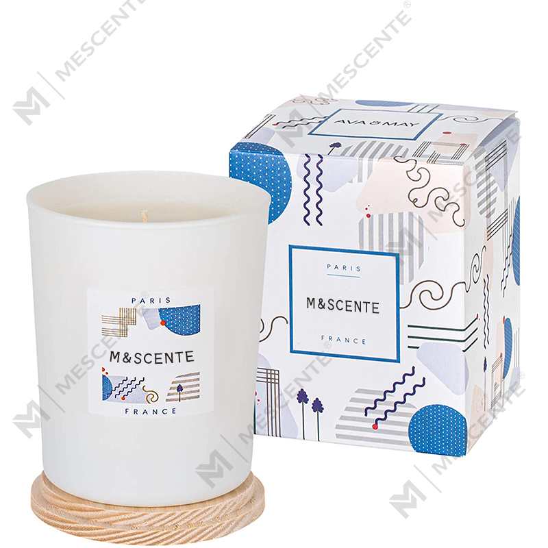 M&Scent brugerdefinerede private label lavet farvede duftende sojavoks chic stearinlys