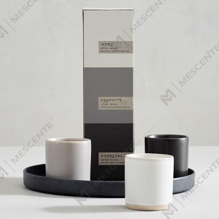 Custom Private Label Luksus Keramisk duftende stearinlys Gavesæt A29218-Værdigenstande