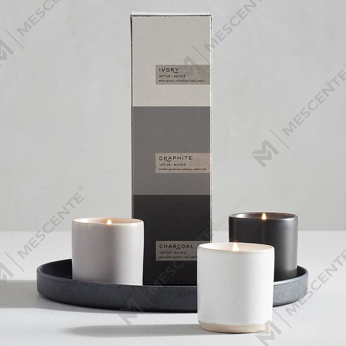 Custom Private Label Luksus Keramisk duftende stearinlys Gavesæt A29218-Værdigenstande