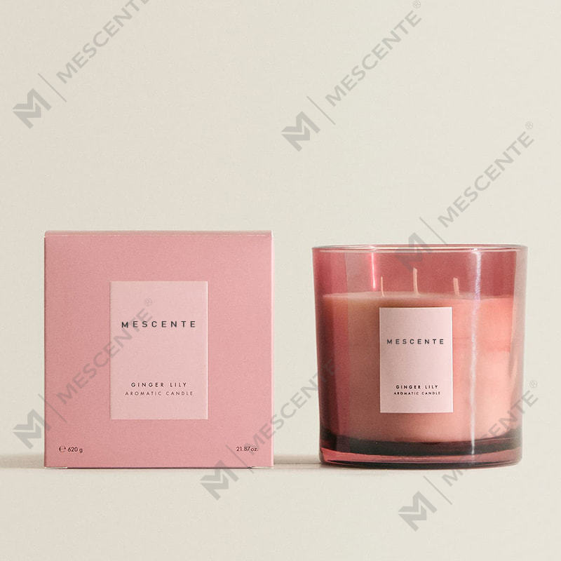 M&S cent Luxury Custom 3 Wick sojalys med trælåg A29273-1