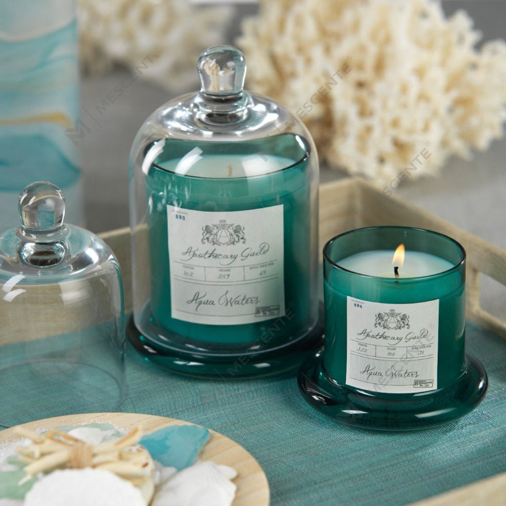 M&Scent Dekorativ romantisk bryllupsklokkekrukke Glaskuppeldæksel Duftlys A29275