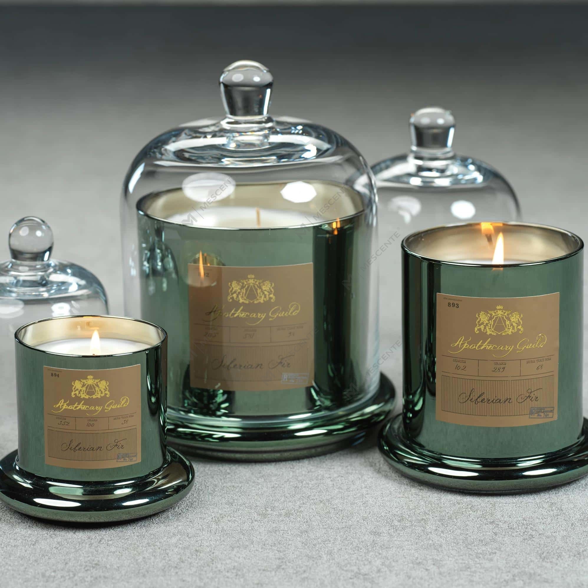 M&Scent Dekorativ romantisk bryllupsklokkekrukke Glaskuppeldæksel Duftlys A29275