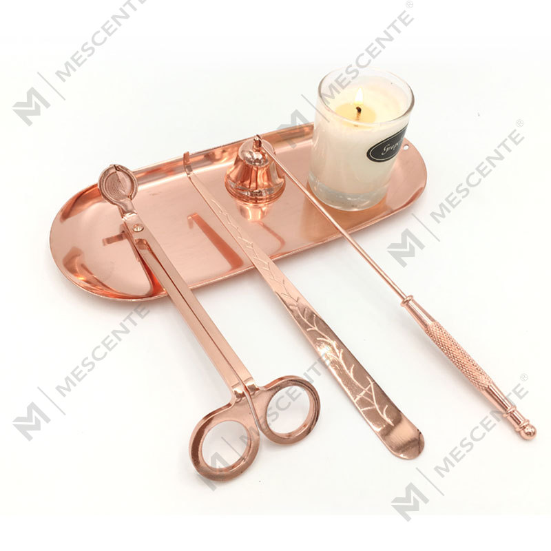 Mescente 4 i 1 stearinlys Snuffer Wick Trimmer Dipper Sæt A99133-3