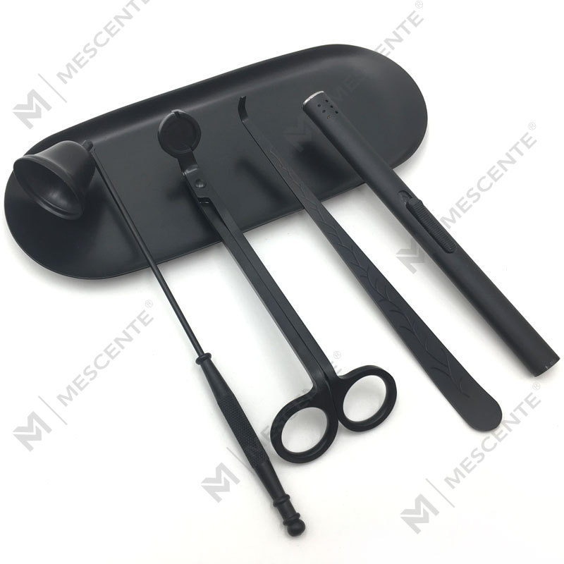 Mescente 4 i 1 stearinlys Snuffer Wick Trimmer Dipper Sæt A99133-3