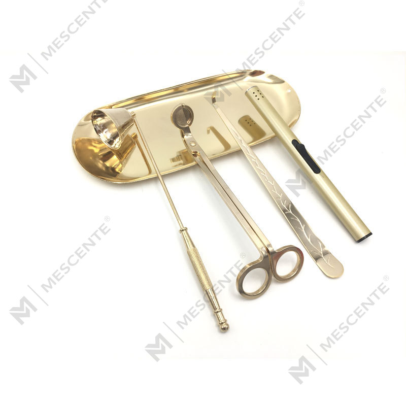 Mescente 4 i 1 stearinlys Snuffer Wick Trimmer Dipper Sæt A99133-3