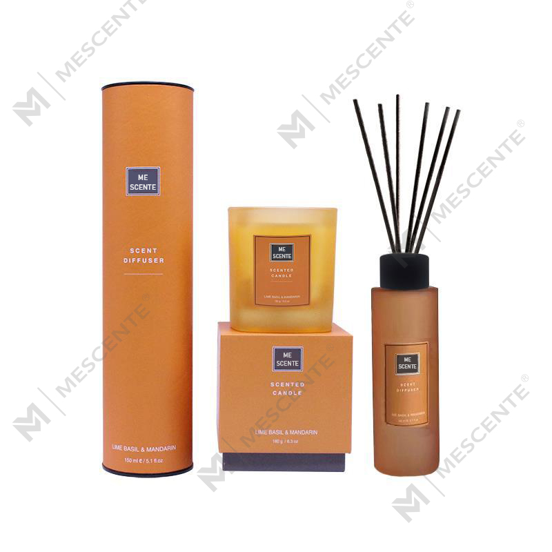 150 ml Hjemduft Reed Diffuser gavesæt med duftlys A99189