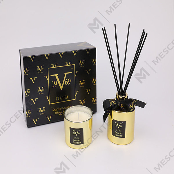 M&Scent Home Duft Reed Diffuser Gavesæt med Duftlys A29260-2