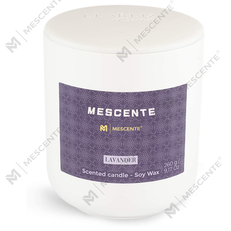 M&Scent Mason Jar Mini sojabaserede stearinlys, luksusemballage marmorlys sojavoks