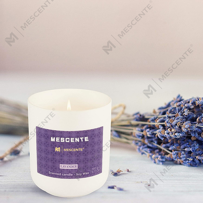 M&Scent Mason Jar Mini sojabaserede stearinlys, luksusemballage marmorlys sojavoks