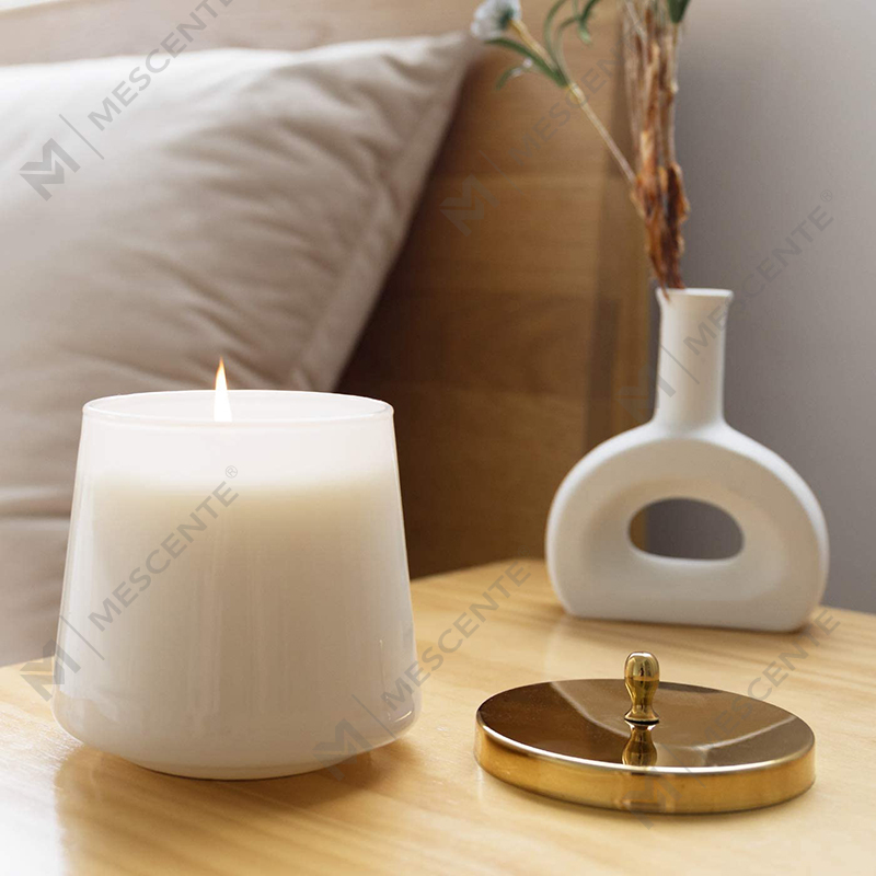 M&Scent 100 % naturlig aromaterapibog Duftende sojalys til hjemmet, store krukker duftende stearinlys