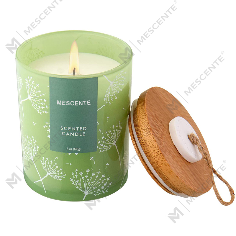M&S duft brugerdefineret logo print prøve Aromaterapi duftende stearinlys, duftlys med tørrede blomster