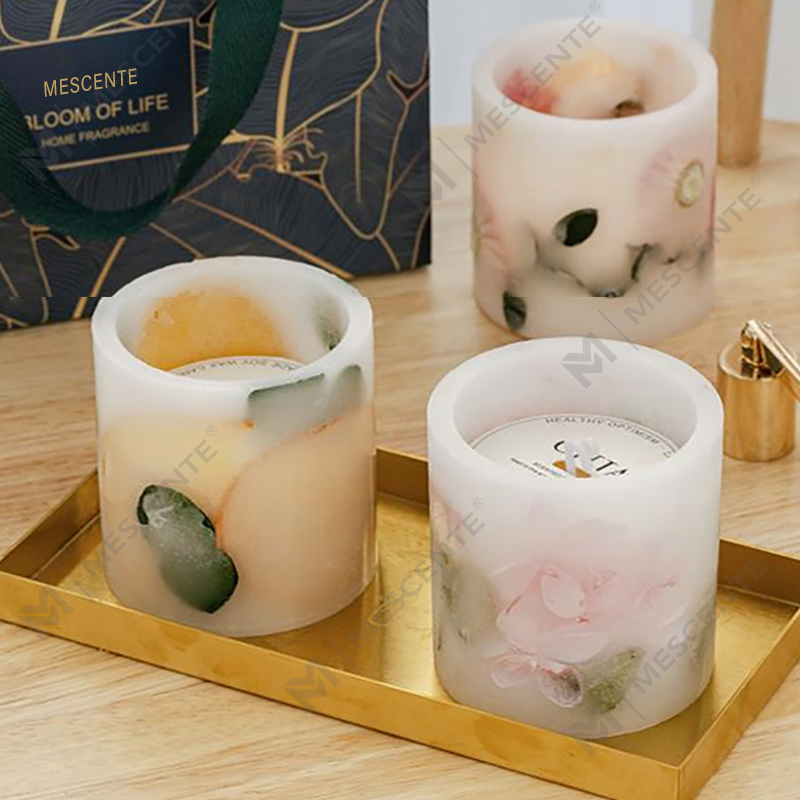 M&Scent Engros Luksus Naturlig Sojavoks Fyrfadslys Gavesæt