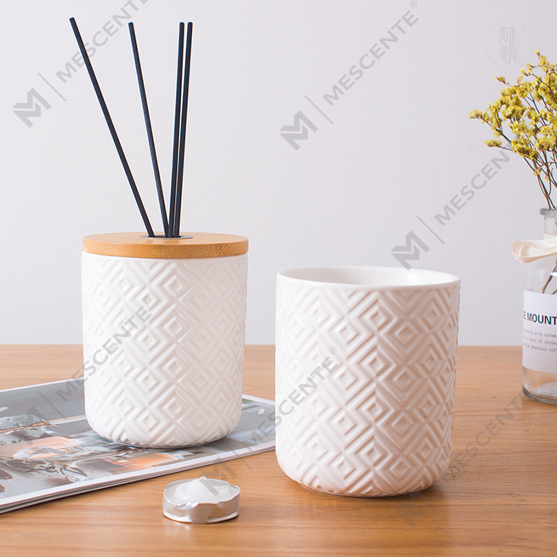 M&Scent 100 ml 200 ml Rund Keramisk Aroma Dekorativ Glasflaske Reed Diffuser