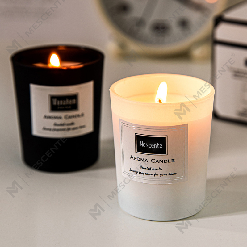 M&Scent brugerdefinerede trykte pæonduftende sojavokslys, digitalt duftlys